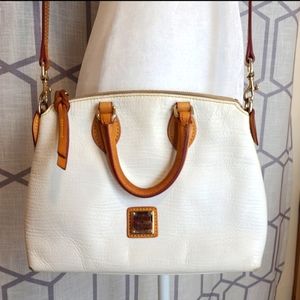 Dooney and Bourke white leather bag